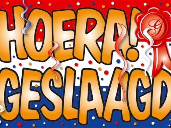 Geslaagd !!!